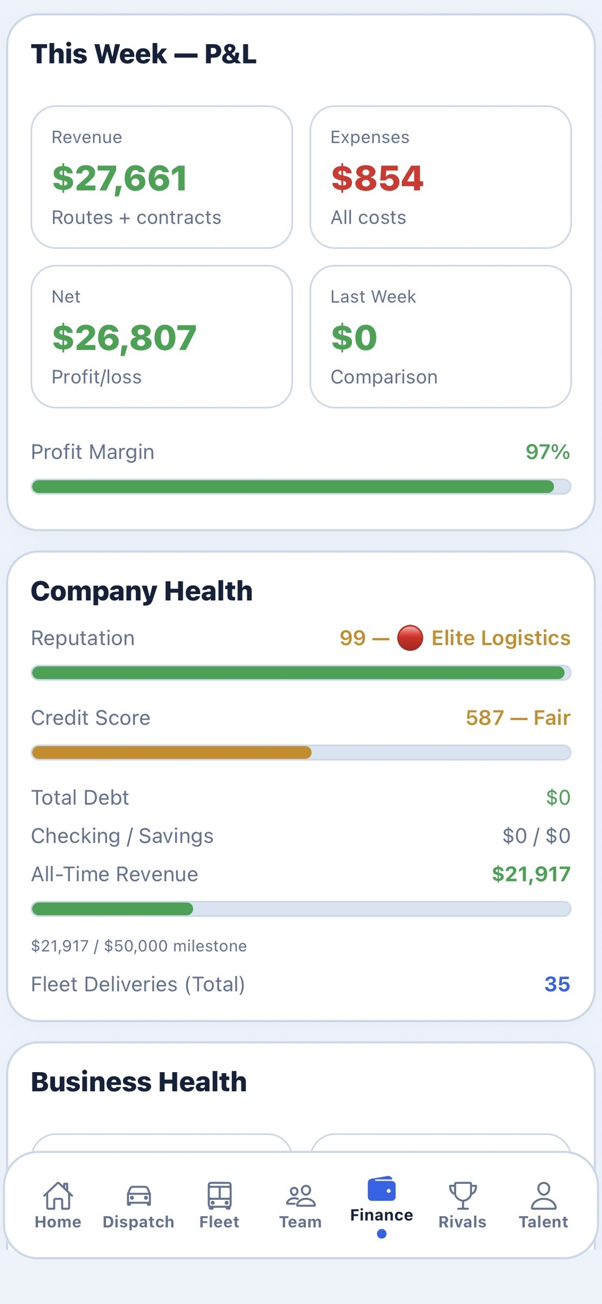 FleetFlow simulator screenshot 8