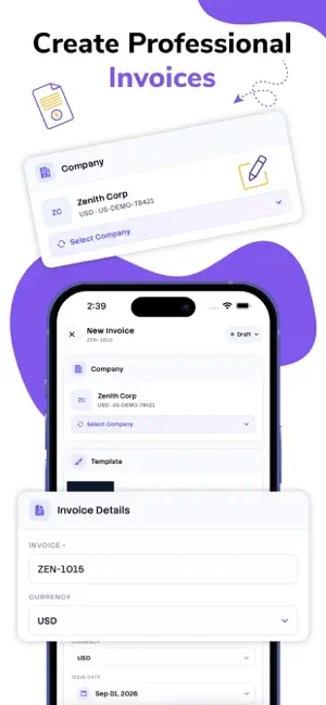 Billify: Invoice & Estimate screenshot 2