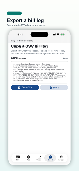 Utility Bill Check Folder Screenshot 4 of 5