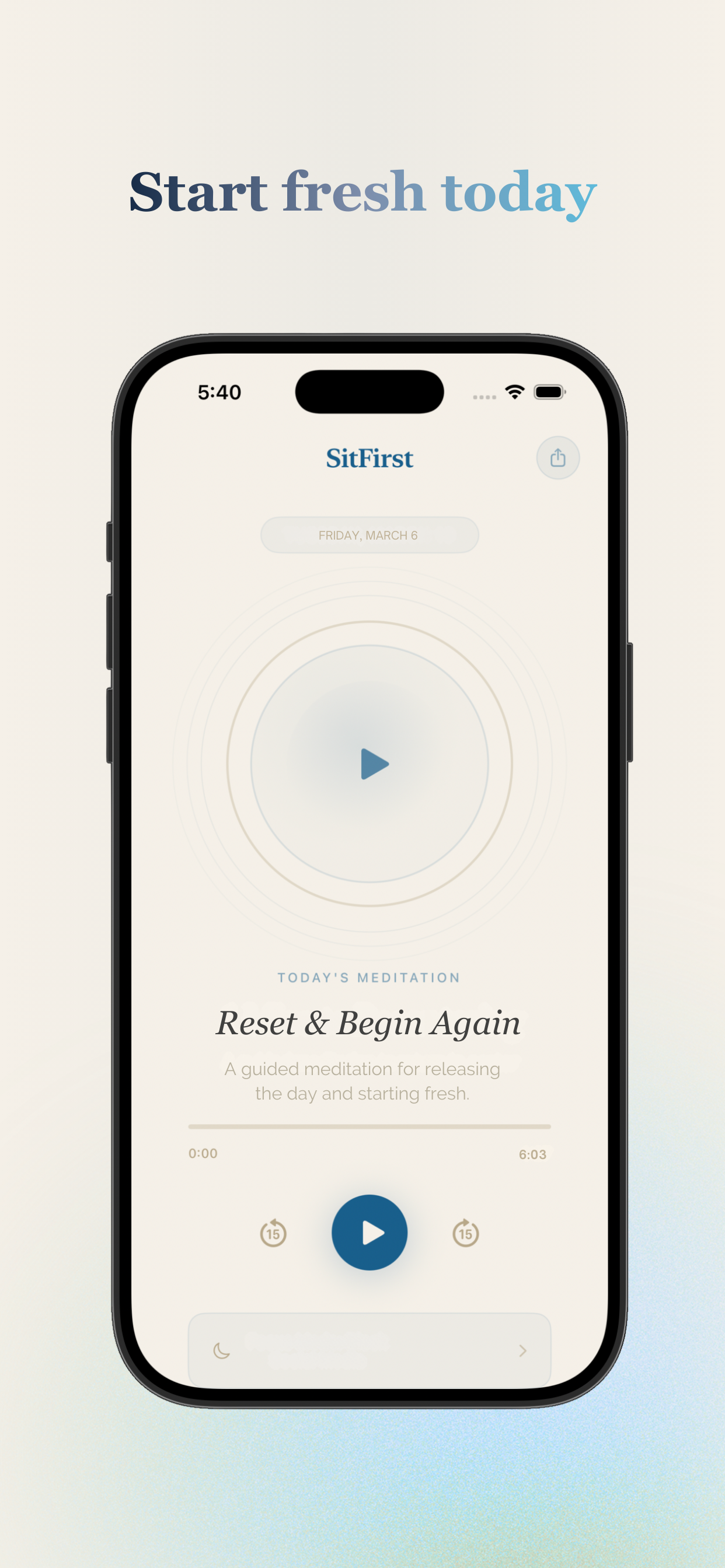 SitFirst