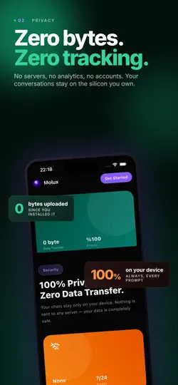 Molux: Offline AI Chatbot iPhone Ekran Görüntüsü 4