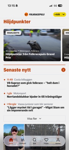 Folkracepuls screenshot