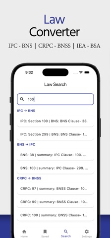 IPC-BNS Law Converter iPhone screenshot