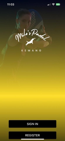Milos Padel iPhone screenshot