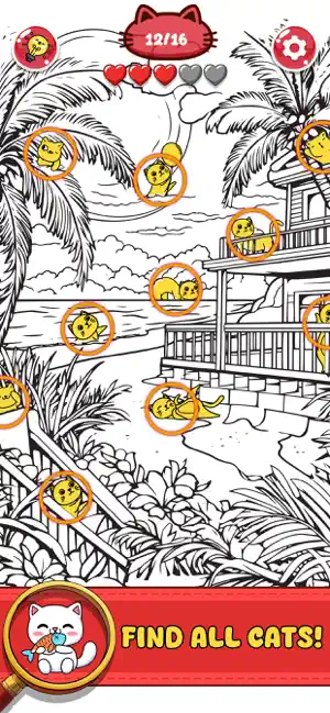 Find Out Hidden Cats: Spot it screenshot 4