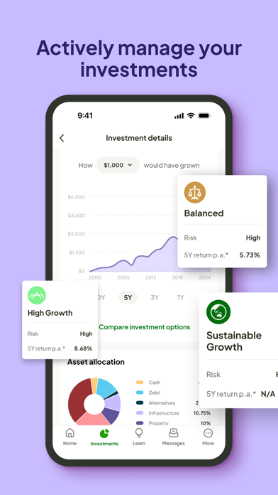 Rest Super iPhone screenshot 5 - Finance app