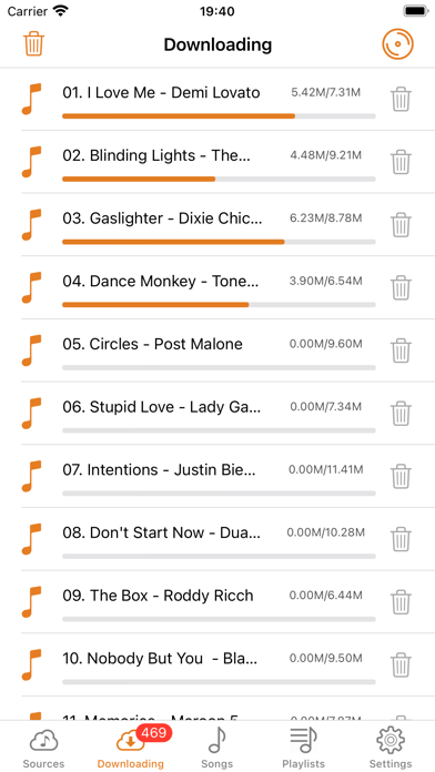 Cloud Music Player - Listener Screenshot