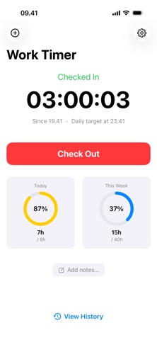 Your Working Hours Screenshot 1 of 5