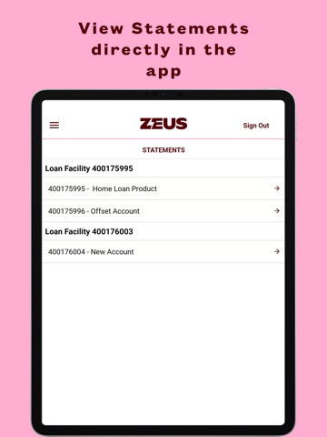 Zeus by LMG iPad screenshot