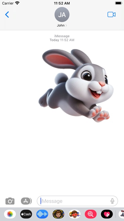 Hopping Rabbit Stickers screenshot-3