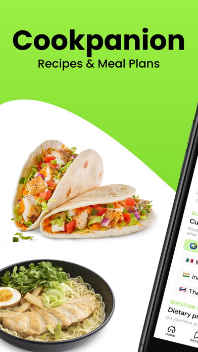 Cookpanion Recipes, Meal Plans Screenshot