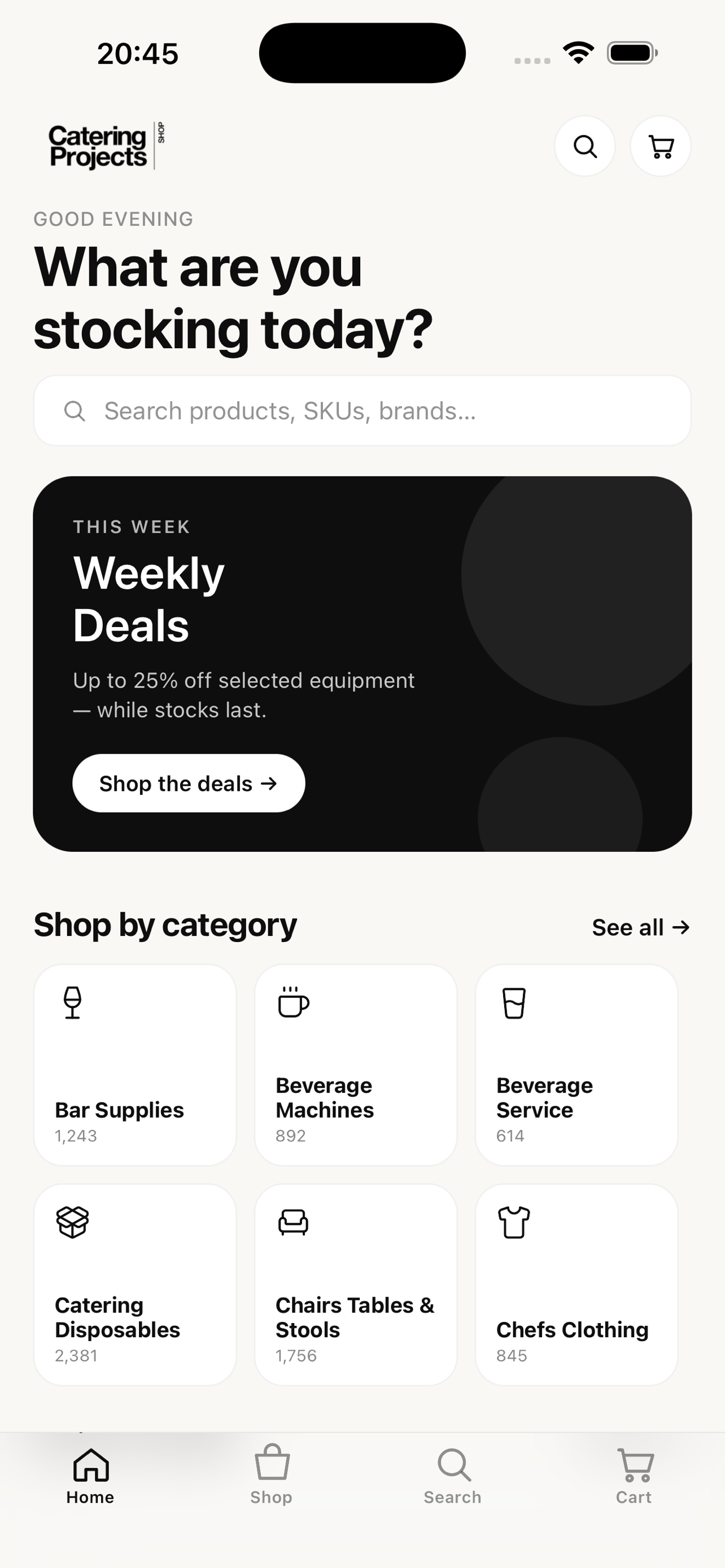 Catering Projects Shop screenshot 2