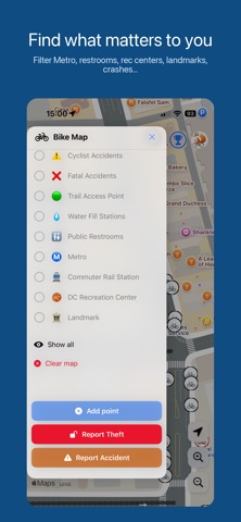BikeMap DC iPhone screenshot