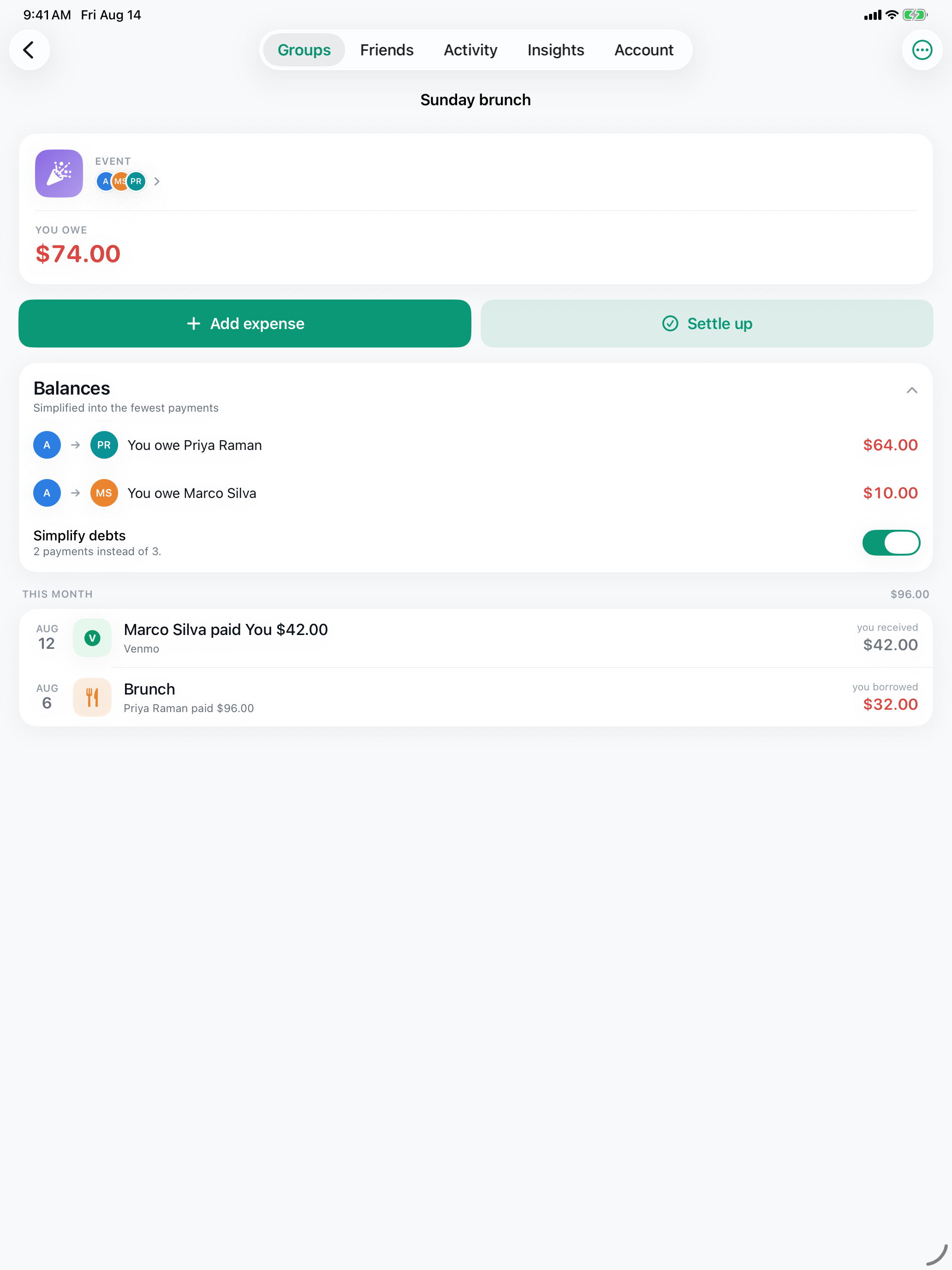 SplitFree: Expense Splitting screenshot 7