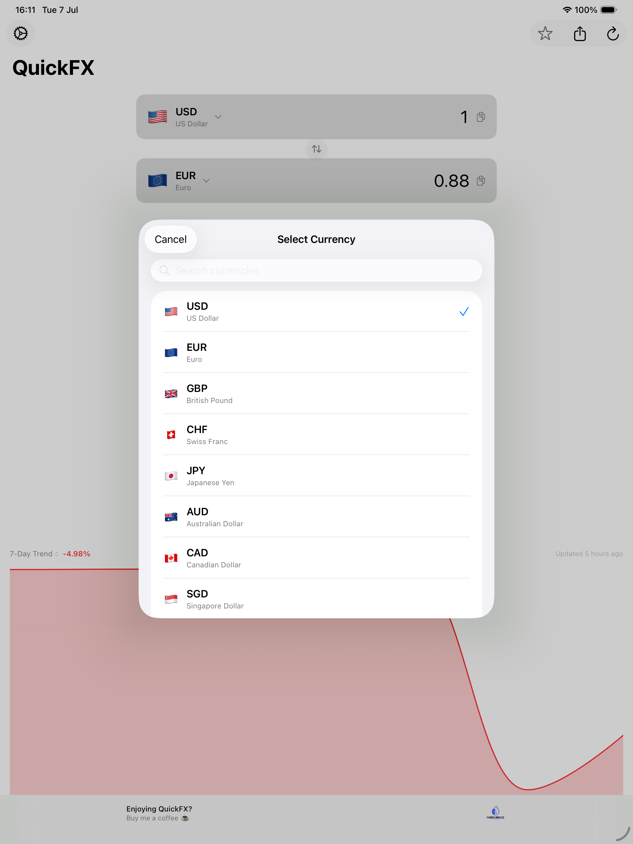 QuickFX – Currency Converter screenshot 7