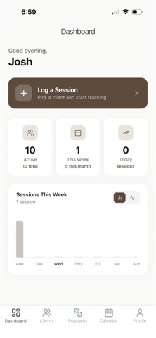CrossCoach - Client Training Screenshot 1 of 3