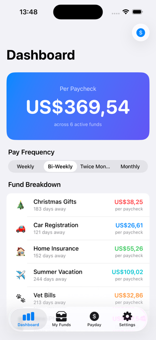 SinkFund Screenshot 1 of 5
