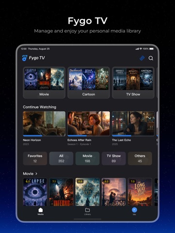 Fygo TV iPad screenshot