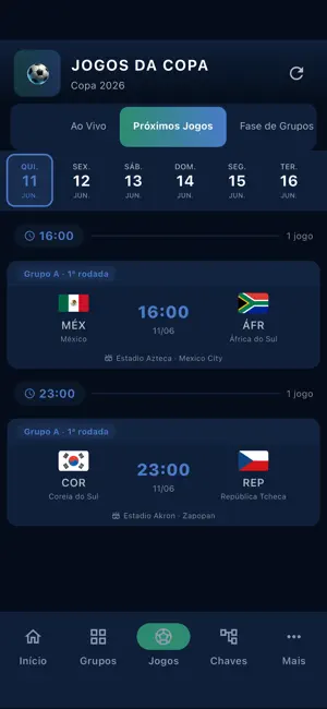 Copa 2026: Ao Vivo e Simulador iPhone screenshot 3