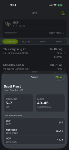 UCF Football Screenshot 7 of 9