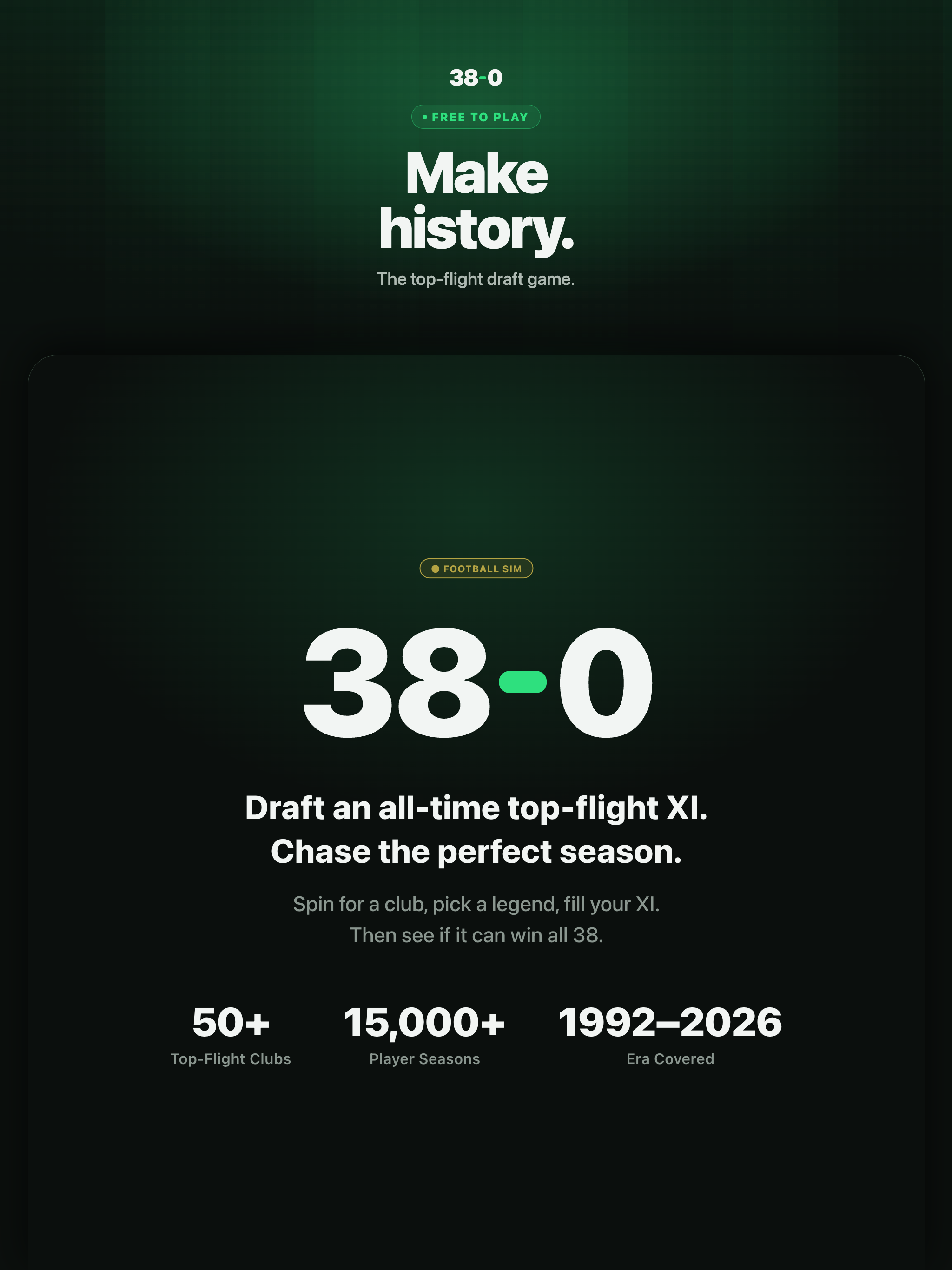 38-0 Soccer Sim