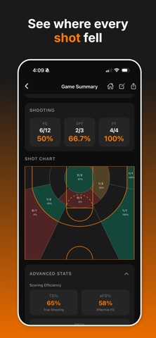 BucketBook · Basketball Stats iPhone screenshot