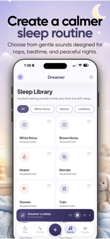 Dreamer - Baby Sleep Tracker iPhone screenshot