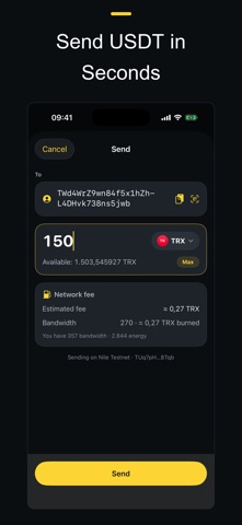 SaveWallet: TRON USDT Wallet Screenshot 2 of 5