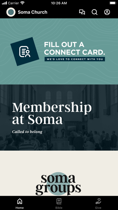 Soma Church St. Charles app screenshot