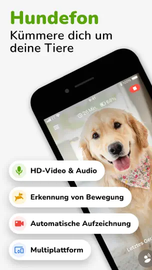 Screenshot von Barkio: Hundemonitor & Kamera auf dem iPhone 1