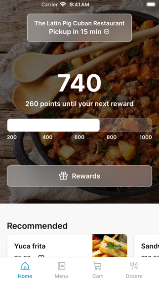 The Latin Pig Cuban Restaurant app screenshot