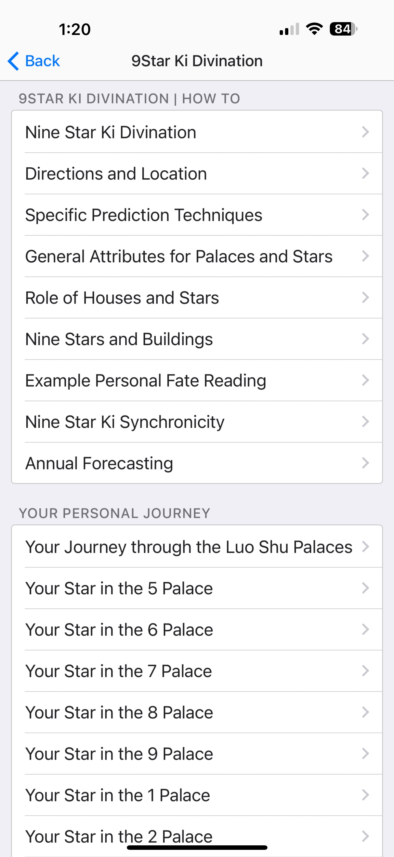 9 Star Ki Astrology Lite screenshot 4