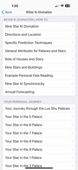 9 Star Ki Astrology Lite screenshot 4