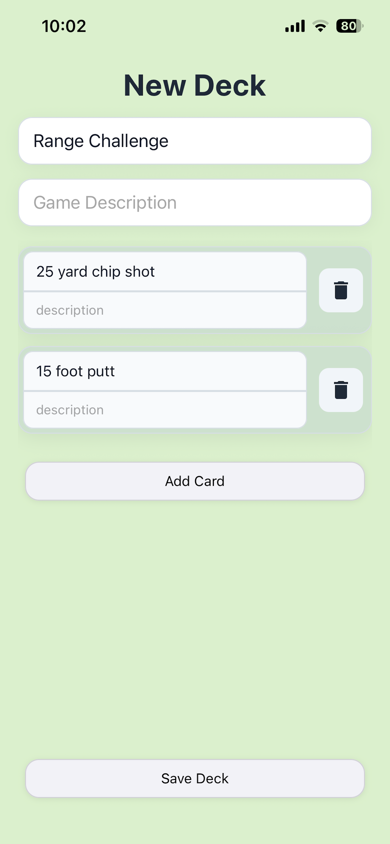 Caddie Cards screenshot 3