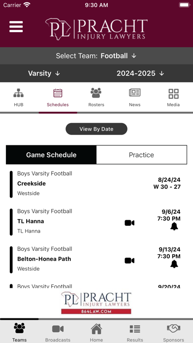Westside Rams Athletics Screenshot