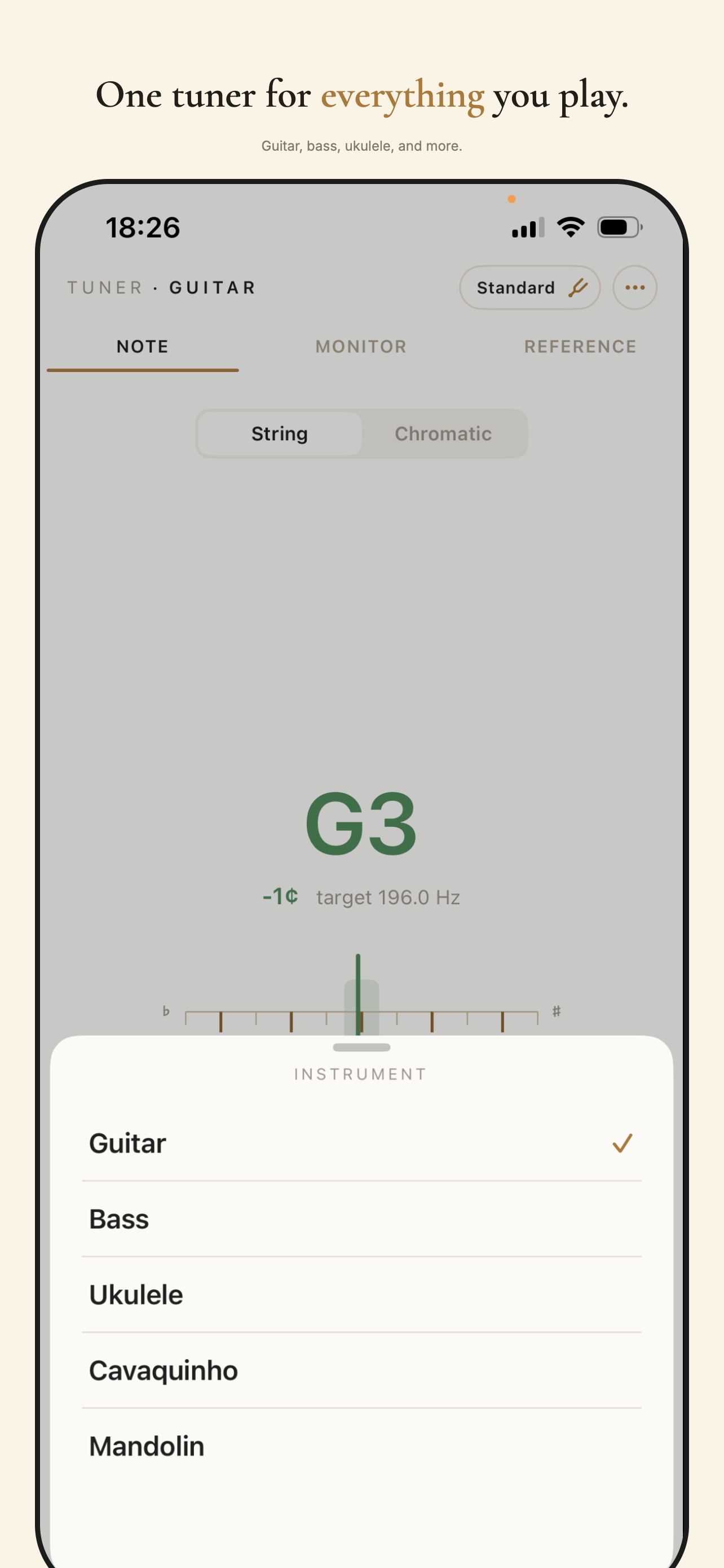 Screenshot 1 of Professional Tuner