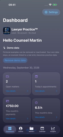 Lawyer Practice Screenshot 1 of 3