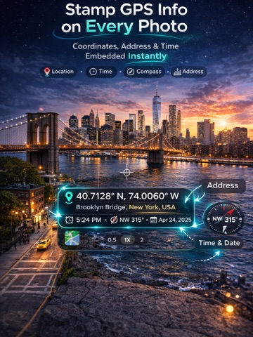 GPS Camera Map: Photo Stamp iPad screenshot