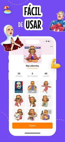 Captura de pantalla de Hacer Stickers - Sticker Maker en iPhone 4
