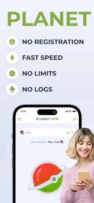 Planet Free VPN ™ Super Proxy iPhone screenshot 1