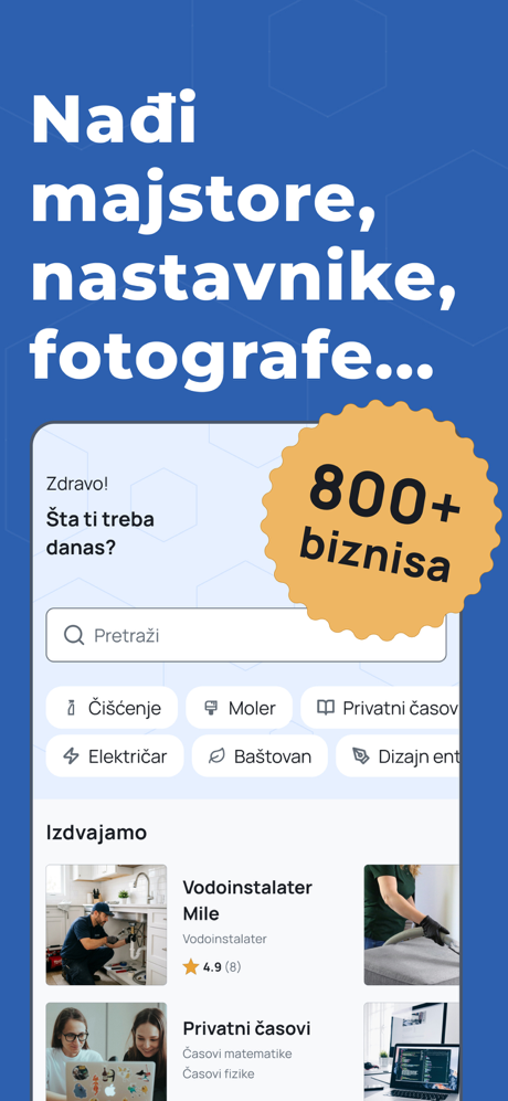 Košnica: majstor,frizer,časovi screenshot 1