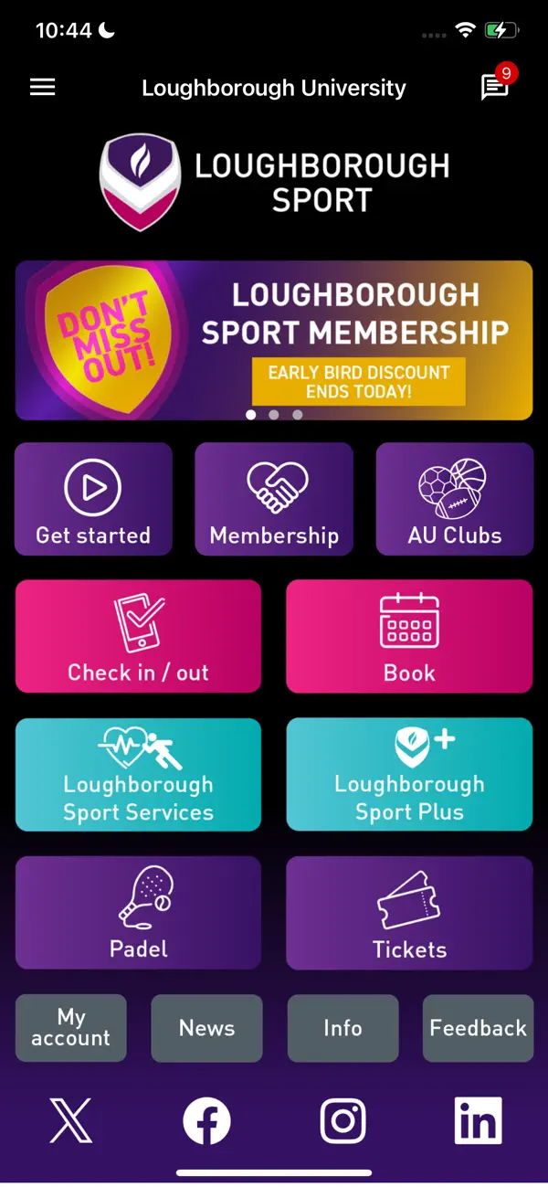 Screenshot #1 pour Loughborough Sport