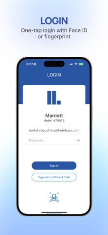 Hotelogix Mobile Hotel app screenshot