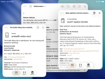 References iPad screenshot