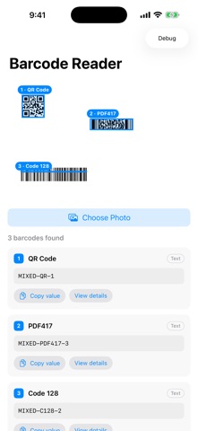 Universal Barcode Reader Screenshot 2 of 2
