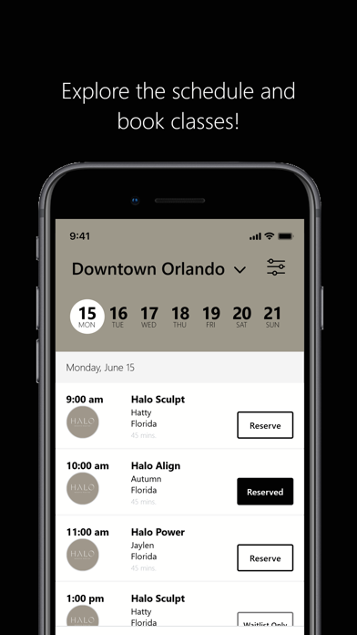 Studio Halo iPhone screenshot 3 - Health & Fitness app