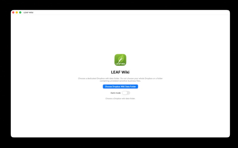 LEAF Wiki iPhone screenshot