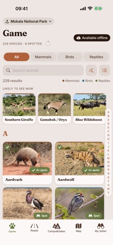 Mokala Safari: Map & Guide Screenshot 2 of 10