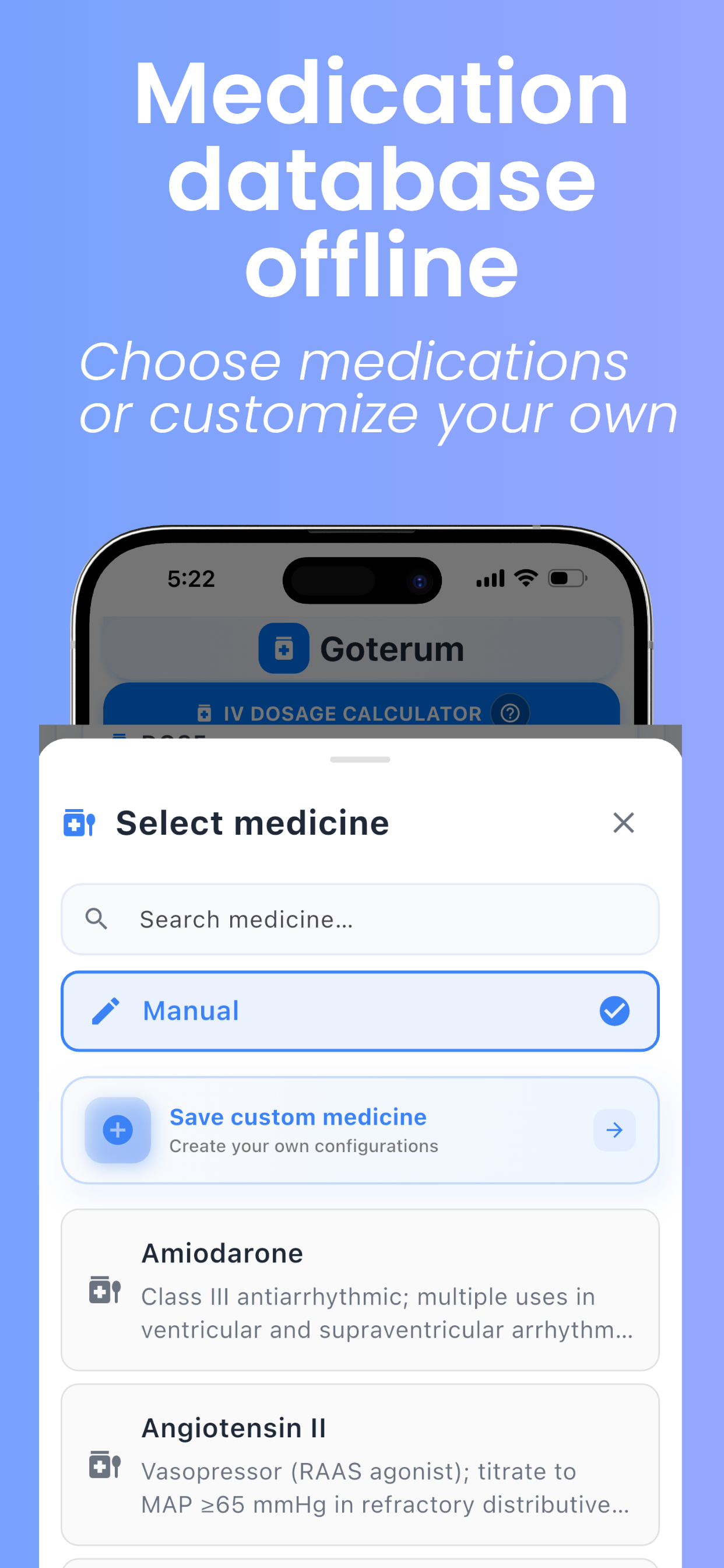 Goterum: IV Drip Calculator