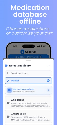 Goterum: IV Drip Calculator screenshot